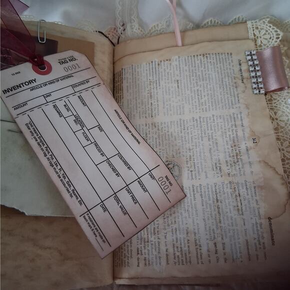 Victorian Junk Journal Scrapbook
w/ Cards, Bookmarks, Die Cuts & Nostalgia - Picture 6 of 16